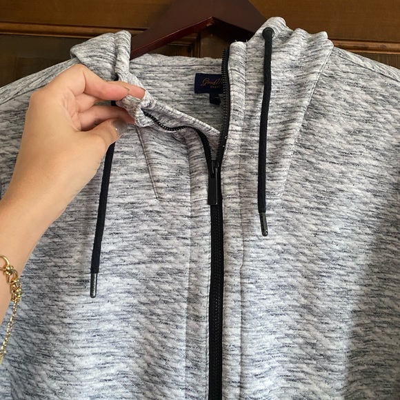 Good Man Brand Heather gray zip up hoodie - Picture 5 of 7